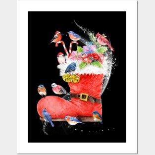 Lovely Birds Christmas Day Costume Gift Posters and Art